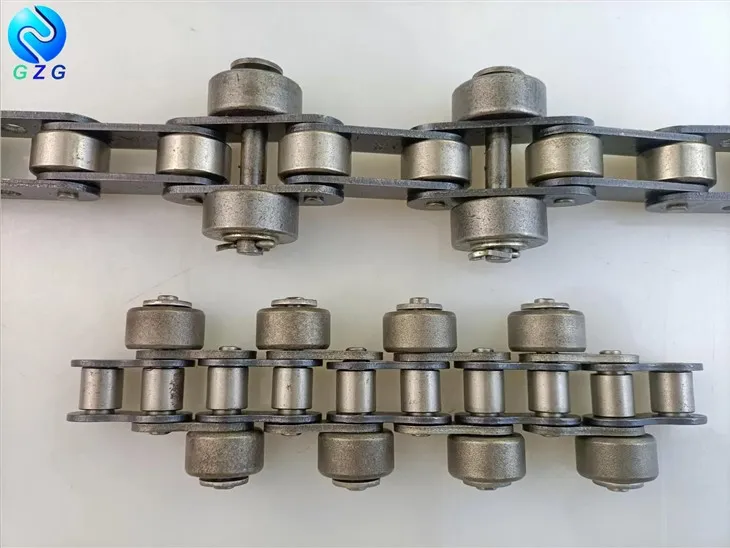 Transportna veriga z izvenkrmnim valjem